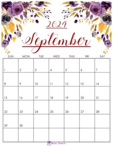 Cute September 2024 Calendar