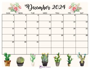 December 2024 Cute Calendar