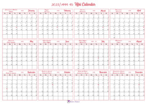 2023 Islamic Calendar