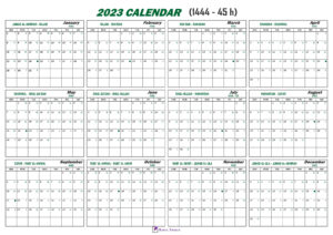 Hijri Calendar 2023