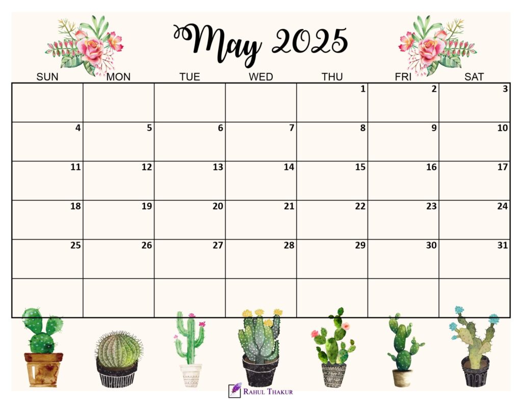 May 2025 Cute Calendar