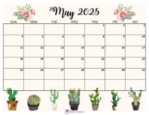 May 2025 Cute Calendar